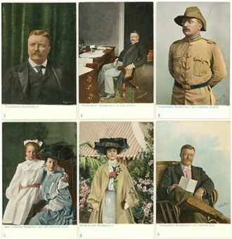 1908 PC472-8 Raphael Tuck and Sons "Theodore Roosevelt" Postcards Complete Set (6) 